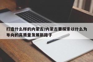 打造什么样的内蒙古/内蒙古要探索以什么为导向的高质量发展新路子