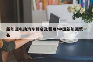 新能源电动汽车排名及费用/中国新能源第一名